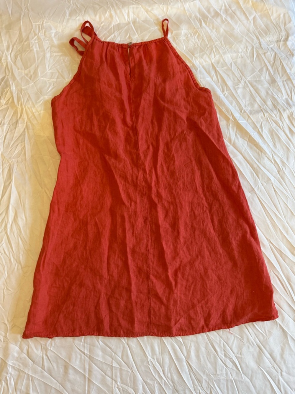 Lungo L’Arno 100% linen shift dress size medium - Picture 6 of 7